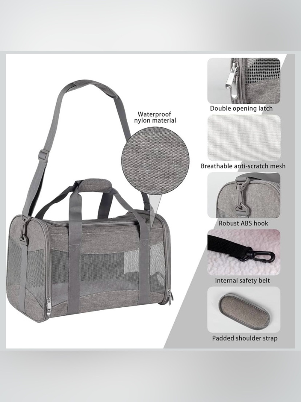 Grey Pet Carrier